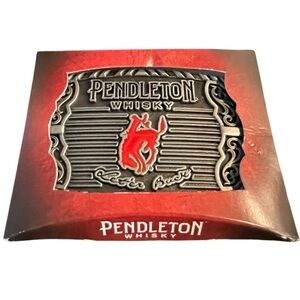 🖤❤️NEW Pendleton Whisky Belt Buckle Montana Silversmiths Limited Edition.